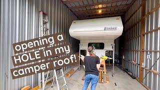 a weekend working on my vintage camper | leaking RV saga