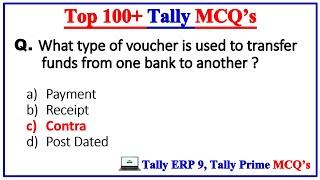 Tally MCQ | Top 100+ Tally Mcq Questions and Answers | Accounts MCQ