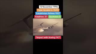 Kazakhstan Airlines Flight 1907 CVR+Animation #aviation #midaircollision #charkhidadri #planecrash