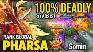 PHARSA BEST BUILD 2022 | TOP GLOBAL PHARSA GAMEPLAY | MOBILE LEGENDS