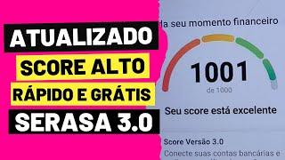 SCORE ALPHA DO CPF SERASA RÁPIDO E GRÁTIS PASSO A PASSO [ATUALIZADO]