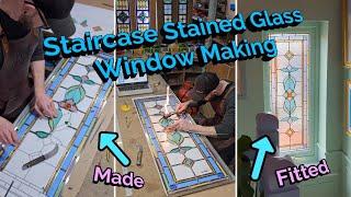 Staircase Stained Glass Window Making