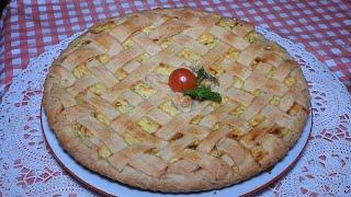 CROSTATA  ALLE VERDURE  CON PASTA BRISE'  LEGGERA SENZA BURRO Ricetta Facile