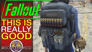 The BEST Fallout 4 Item In The Game? - More Carry Weight - Creation Club Backpack - FO4 Scottish Rod