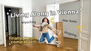 I moved into my dream apartment in Vienna! unpacking, organizing, cleaning | Vienna Vlog