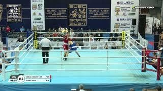 Mehmethan Çinar (TUR) vs. Ariol Zeneli (ALB) EUBC U23 Championships 2024 QF's (57kg)