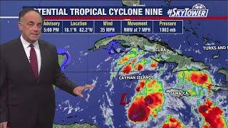 Tracking Potential Tropical Cyclone Nine