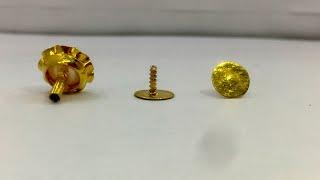 How to make Gold Screw and  Pipe for Jewellery - Jewellery Making