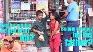 Beg for MONEY or Get BEAT UP? Deep Poverty in Metro Manila Philippines. Filipinos in Poverty! Pinas!