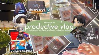 productive vlog: animedoro studying, anime journaling, vegas road trip, & more!