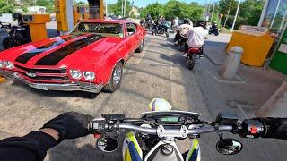 Seeing How Stockholm Reacts to 50+ Bikes Doing Wheelies