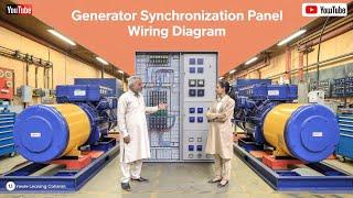 Generator synchronization Panel wiring diagram | 4 x 1000 amps big synchronization panel wiring