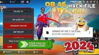 OB 45 MOD MENU  HACK IN TELUGU 100% WORKING HACK FILE MOD MENU TO EASY WAY DOWNLOAD#viral