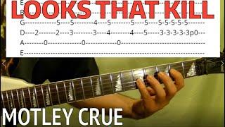 Looks That Kill by Motley Crue - Guitar Lesson WITH TABS