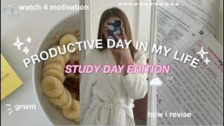 8:00 productive STUDY day in my life | how i REVISE & exam prep ⋆｡