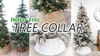 CHRISTMAS TREE COLLAR DIY / $1 Laundry Basket Christmas DIY/ Dollar Tree DIY