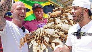 The Best Jamaican Street Food Tour! Kingston Food With Alice The Crab Vendor!