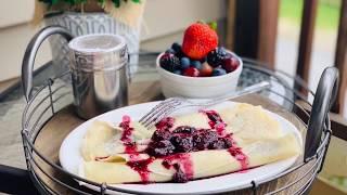 Crepes With Fruit Filling