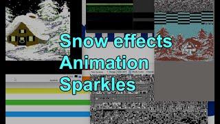 C64 Demos peek - Snow effects