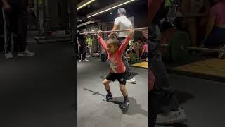 Little girl power snatch training.    #shortsvideo #viralshort #youtubeshorts