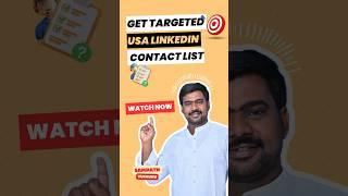 Get Targeted USA LinkedIn Contact list #emaillist #contacts