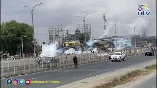 #Maandamano: Protesters vandalise Nairobi Expressway in Mlolongo