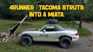 Lifted Miata Mods - Install 4Runner / Tacoma Struts