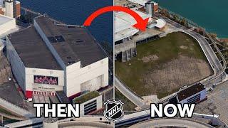 Demolished NHL Arenas Then and Now