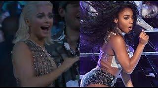 Bebe Rexha Reacting to Various Famous Singers!