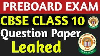 Pre Board Exam Class 10 Question Paper Leaked! | Class 10 2024-25 Pre Board Exam | @nexttoppers23