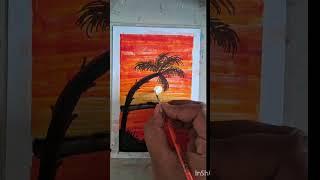 #akartgallery #paintingdrawing #brushpen #marker #scenery #youtubeshorts #viralshorts