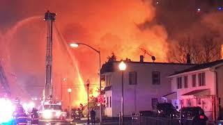 Firefighters battle massive fire in downtown Bound Brook