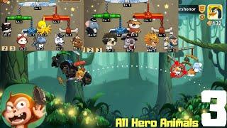 All Hero Animals (Part - 1) || Critter Clash : Slingshot Battle (Android,ios) Gameplay - Walkthrough