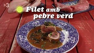 Filet de  porc amb pebre verd