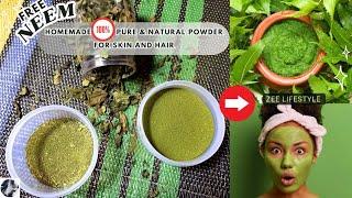 DIY Neem Powder Step by Step | Homemade Pure Natural Herbal Neem Powder | Neem Powder Kaise Banaye