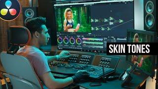 3 EASY Steps to get PERFECT Skin Tones | DaVinci Resolve Tutorial