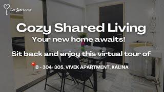 Best 5 BHK Fully Furnished PG Flat Near BKC | Coliving | Shared Homes | Mumbai | GetSetHome