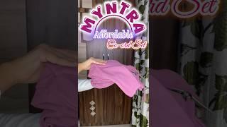 Myntra Co-Ord Set Haul Under Rs 650|preety co-ord set from meesho #shorts #meeshofinds #coordset #yt