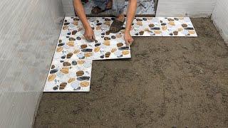 Techniques Tile Bathroom Floor With Ceramic Tile