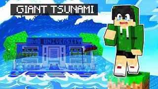Esoni Survived GIANT TSUNAMI in Minecraft | TAROPA VILLAGE (Tagalog)