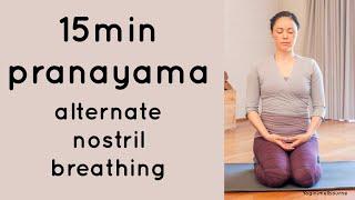 15min pranayama | alternate nostril breathing | nadi shodana pranayama | deep relaxation