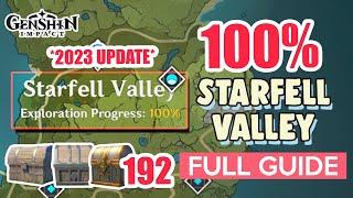 *2023 UPDATE* How to: Starfell Valley 100% Exploration ⭐  ALL CHESTS GUIDE 【 Genshin Impact 】
