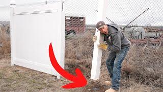 How To Install A Removable Vinyl Fence Post Easily