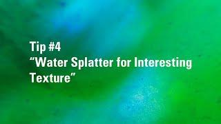 How to Use Water Splatter for Texture in Watercolor | Watercolour Painting Tip 4