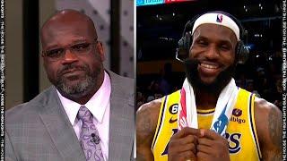 Shaq asks LeBron if he’s now the GOAT 