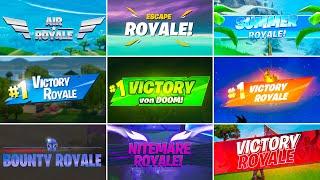 Evolution of Fortnite Victory Royale (Chapter 1 Season 1 - Chapter 6 Season 1)
