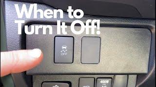 Traction Control Button and Traction Control Off Button - How & When to Use