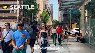 [4k] SEATTLE Walk : Walking the heart of Seattle - Pike Place to Westlake