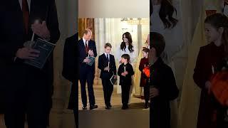 OMG christmas eve service attend by Prince William Family #charlotte #princesskate #william #baby