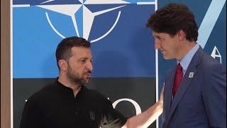 Zelenskyy meets with Trudeau at NATO